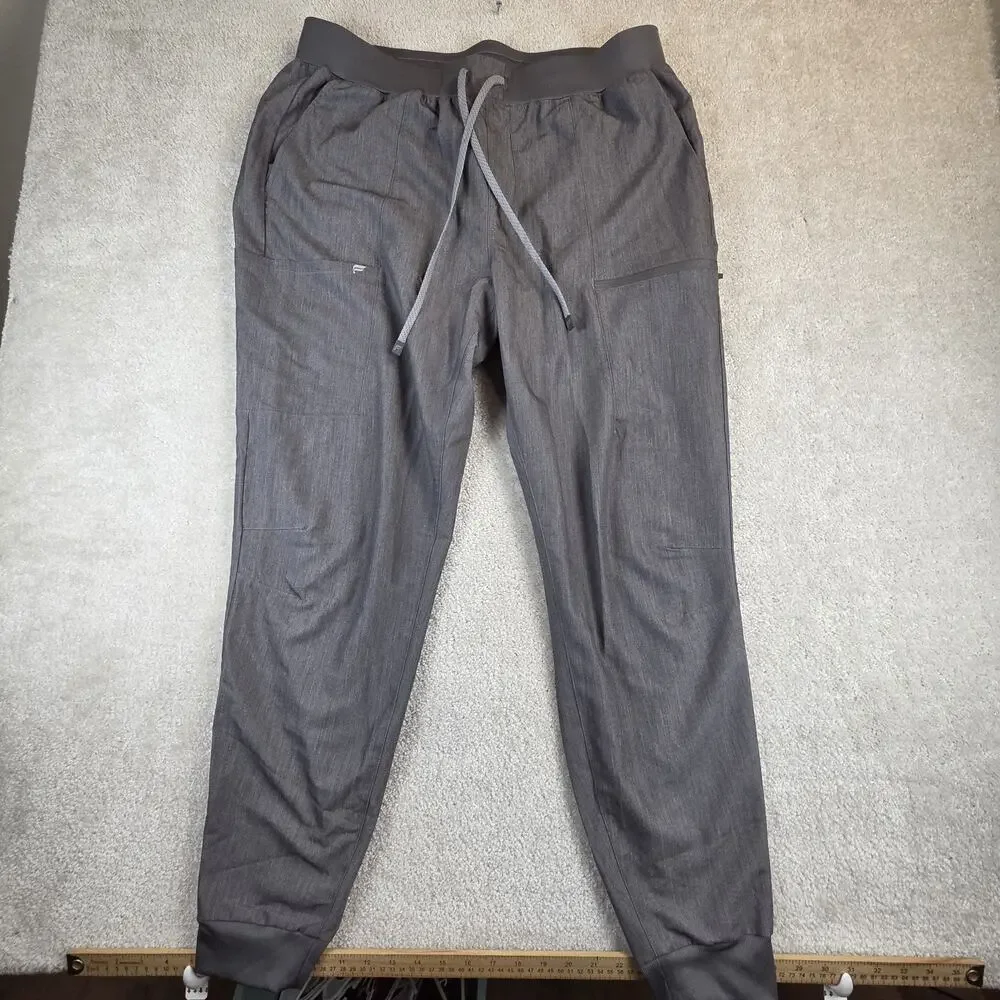 Fabletics On Call Scrub Jogger Pants Womens 2XX / 1X Tall Gray - Picture 1 of 9